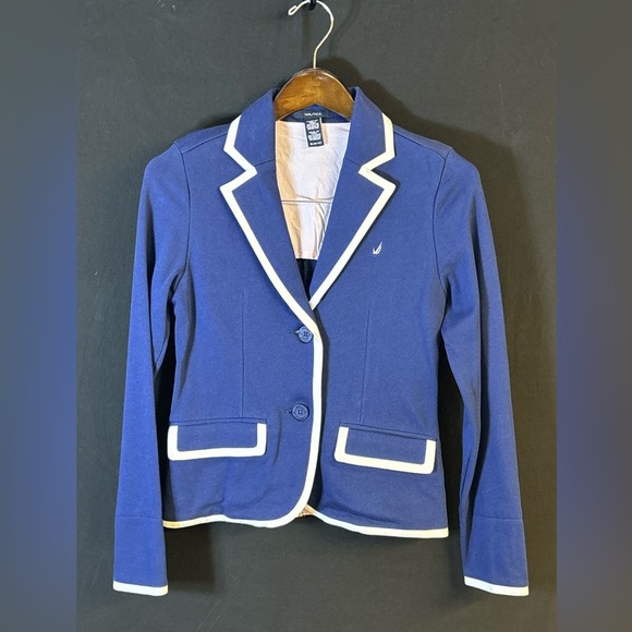 Nautica Jackets & Blazers - Nautica Navy & White Trim XL 12-14 Blazer